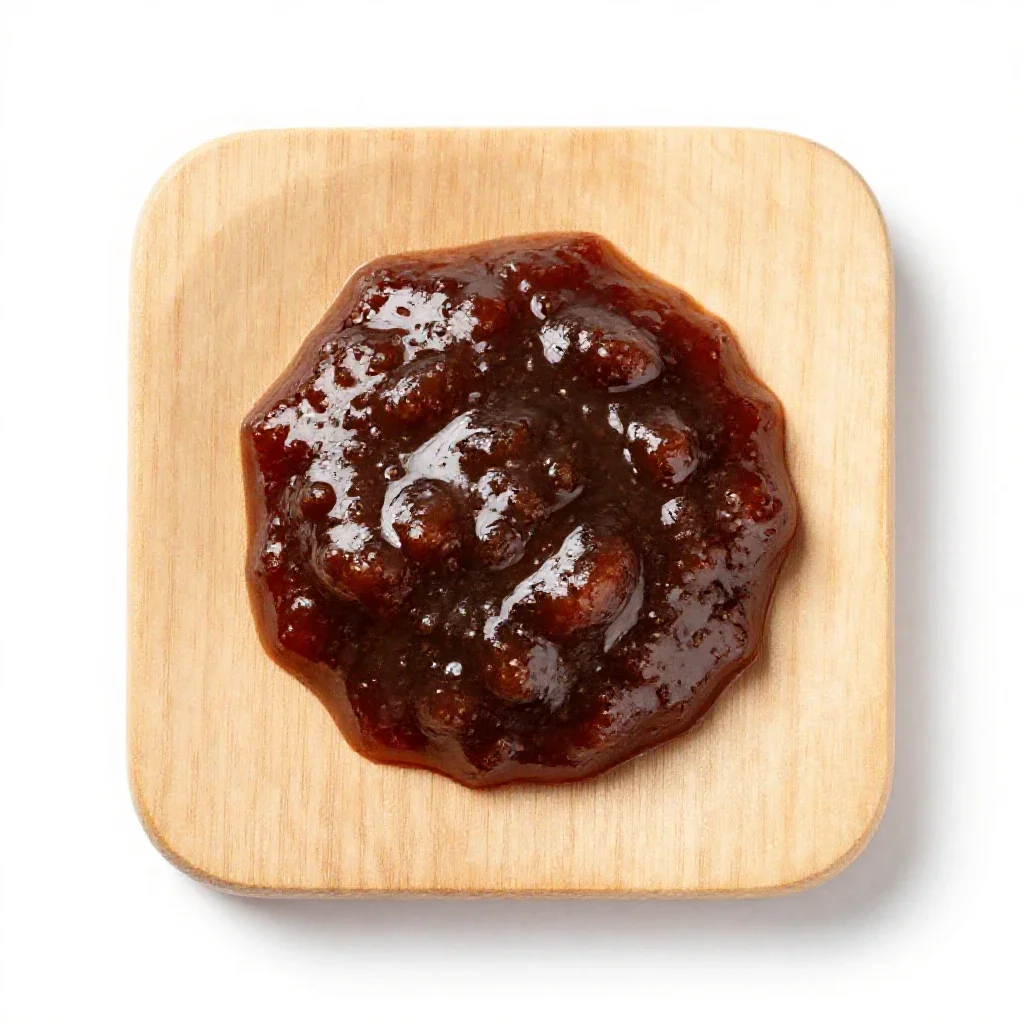 Plum sauce isolated on a white background