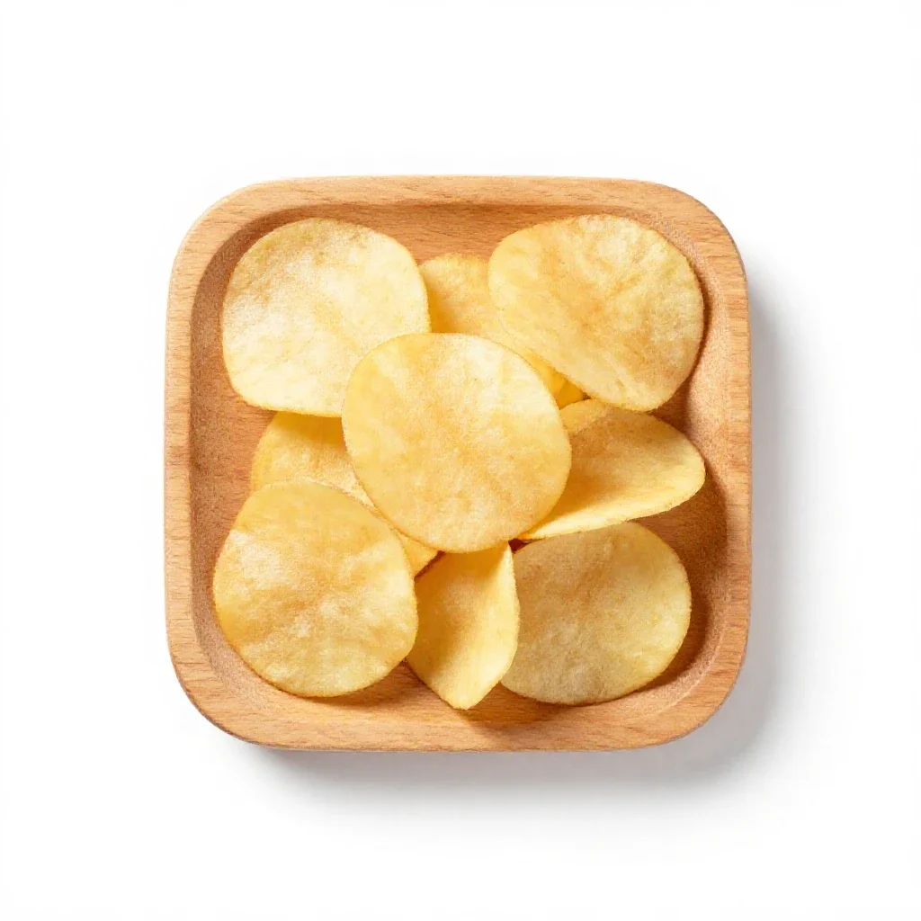 Potato skin isolated on a white background