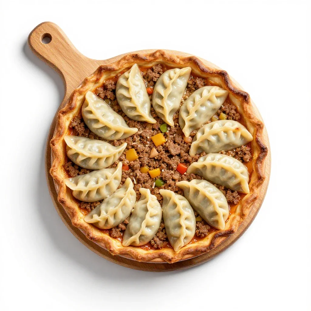 Potpie isolated on a white background