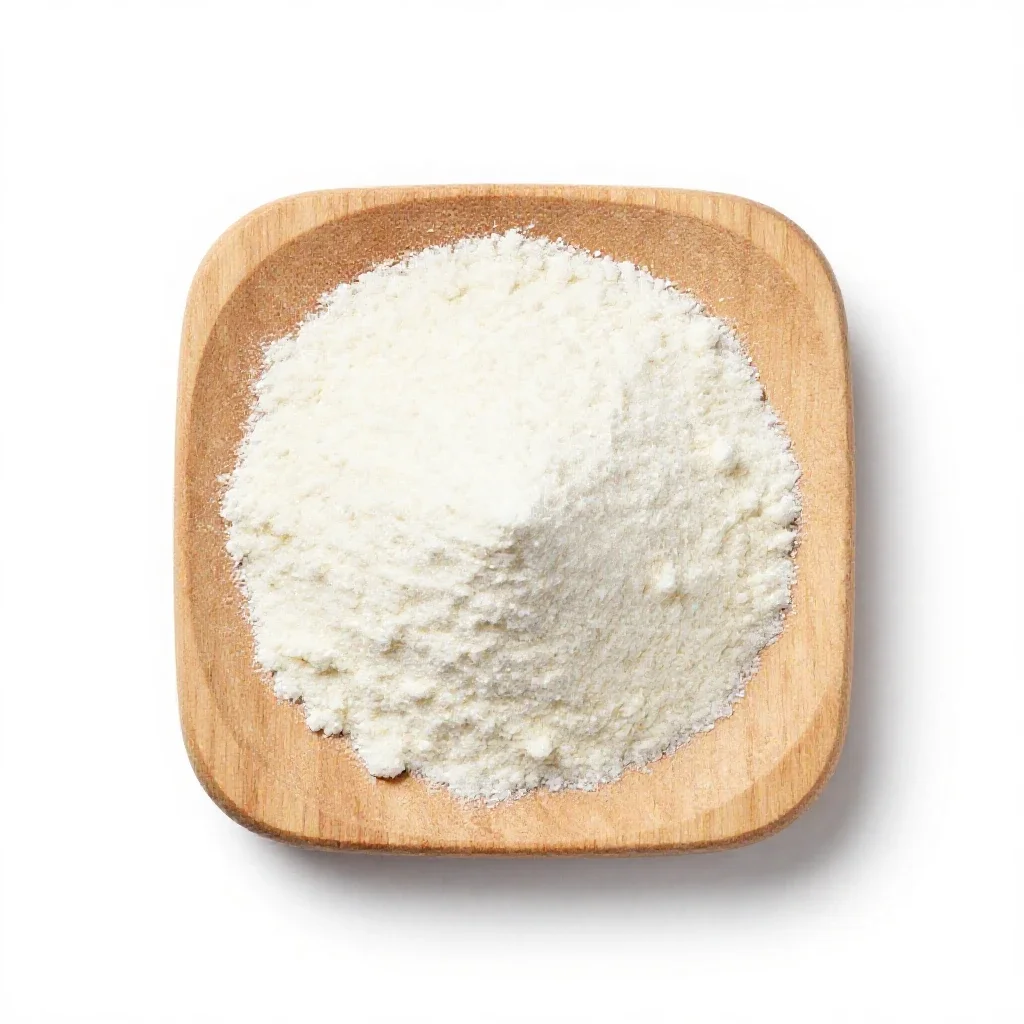 Powdered milk isolated on a white background