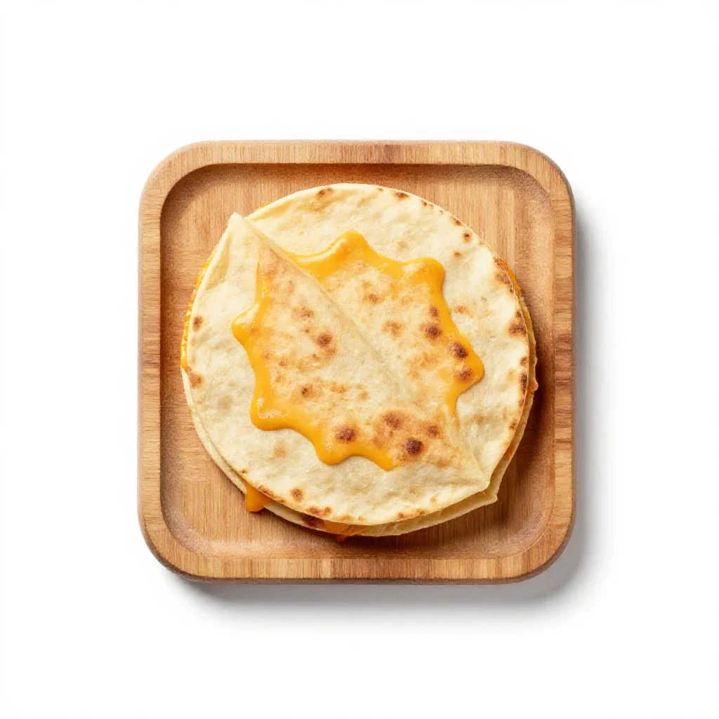 Quesadilla isolated on a white background