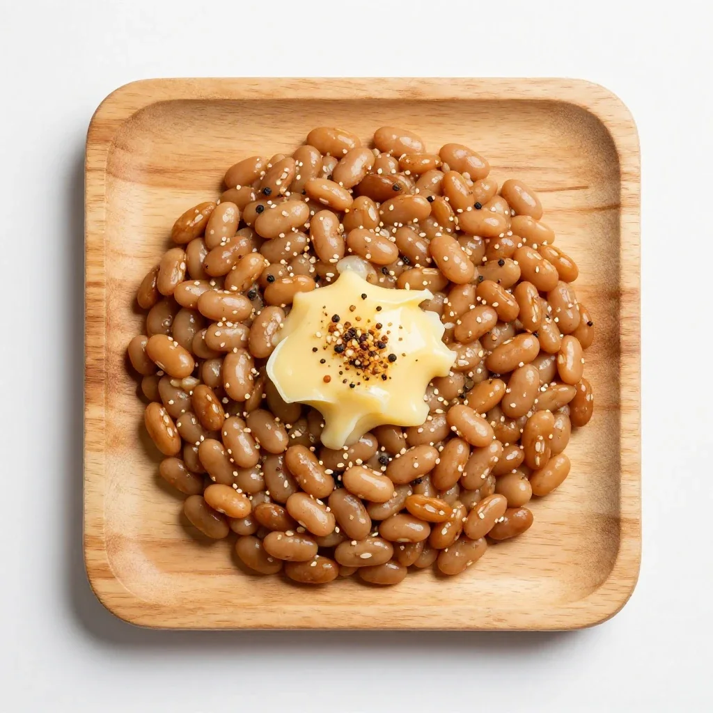 Refried beans isolated on a white background