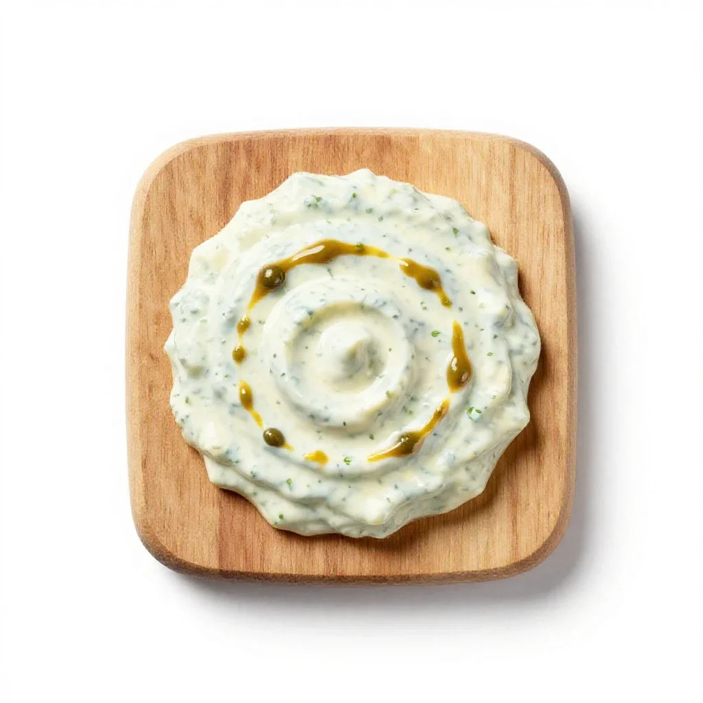 Remoulade sauce isolated on a white background