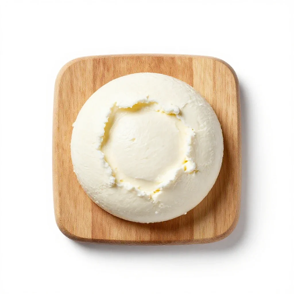 Ricotta isolated on a white background