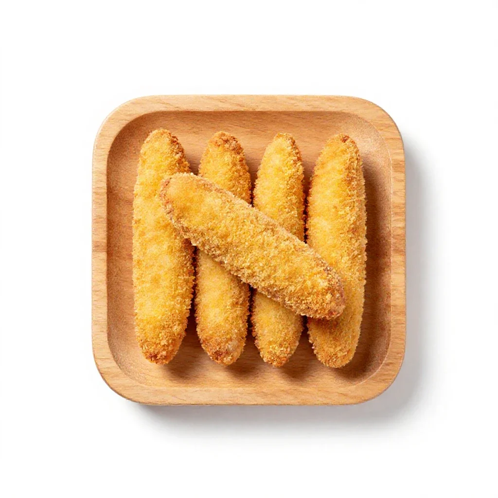 Rissole isolated on a white background