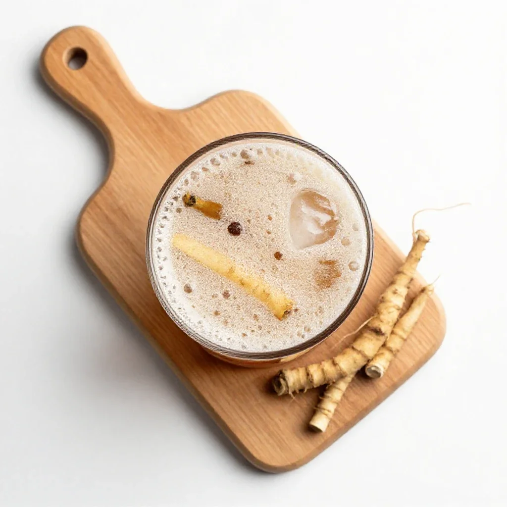 Root beer isolated on a white background