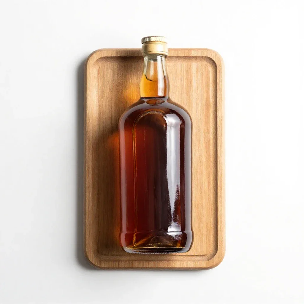 Rum isolated on a white background