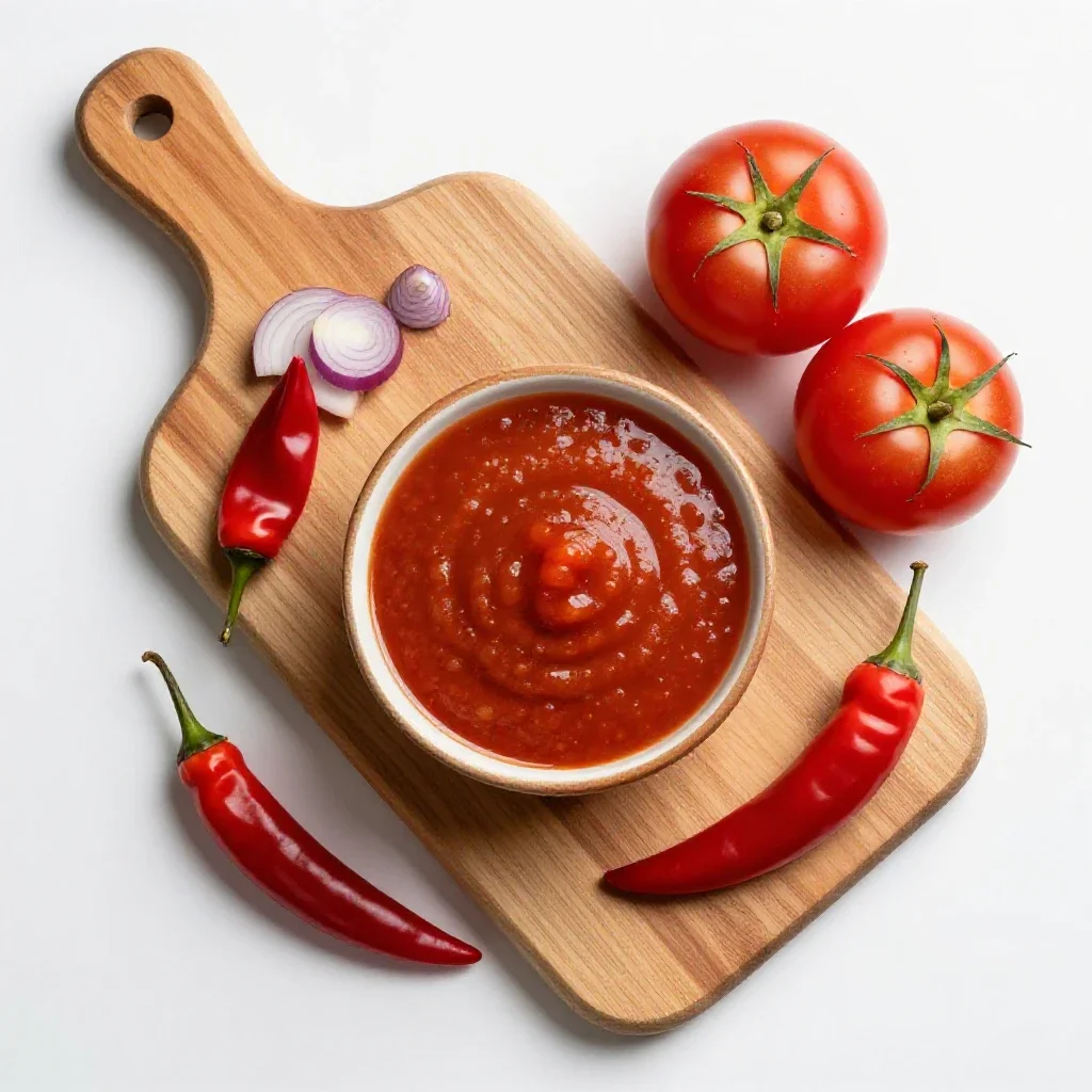 Salsa isolated on a white background