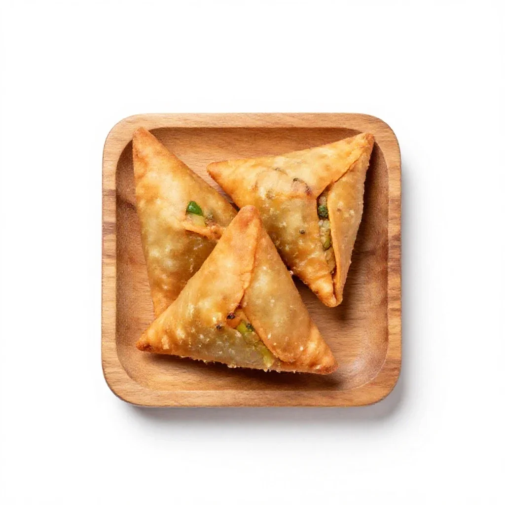 Samosa isolated on a white background