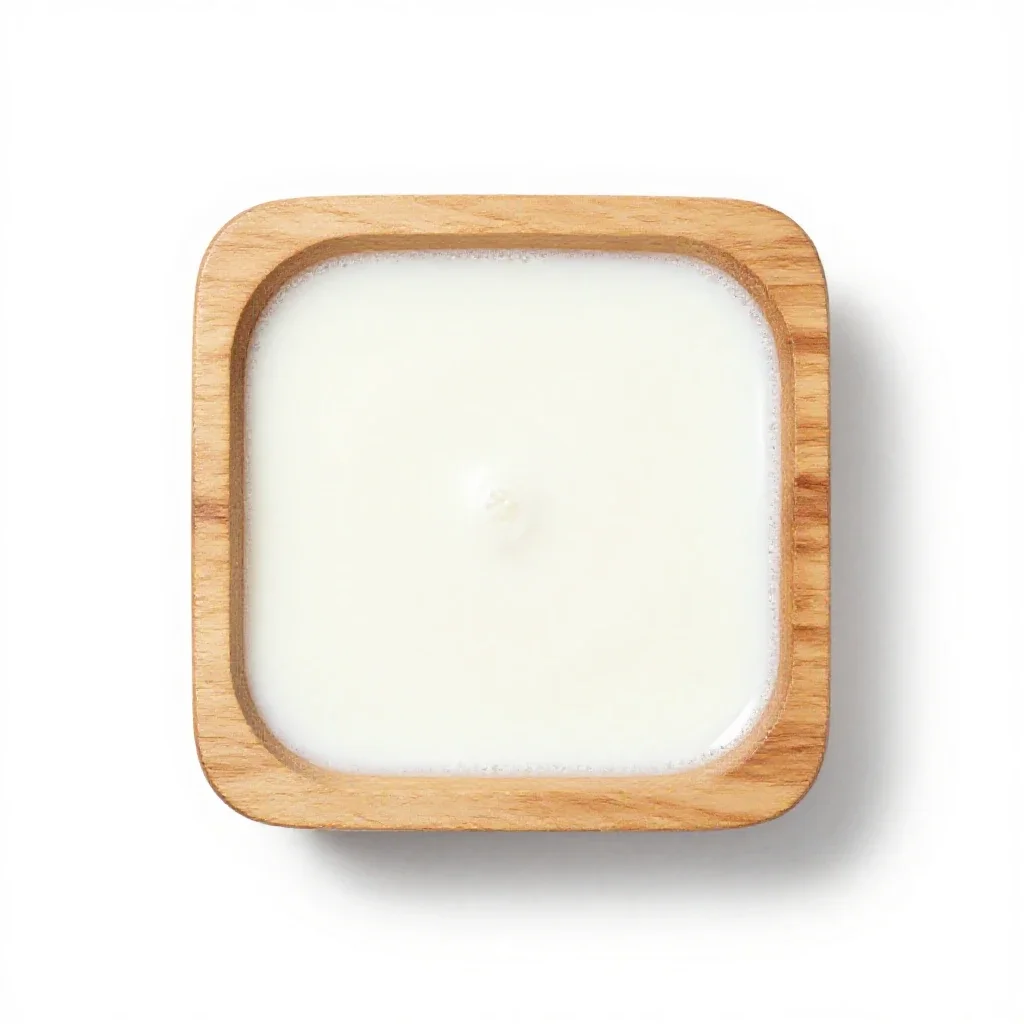 Scalded milk isolated on a white background