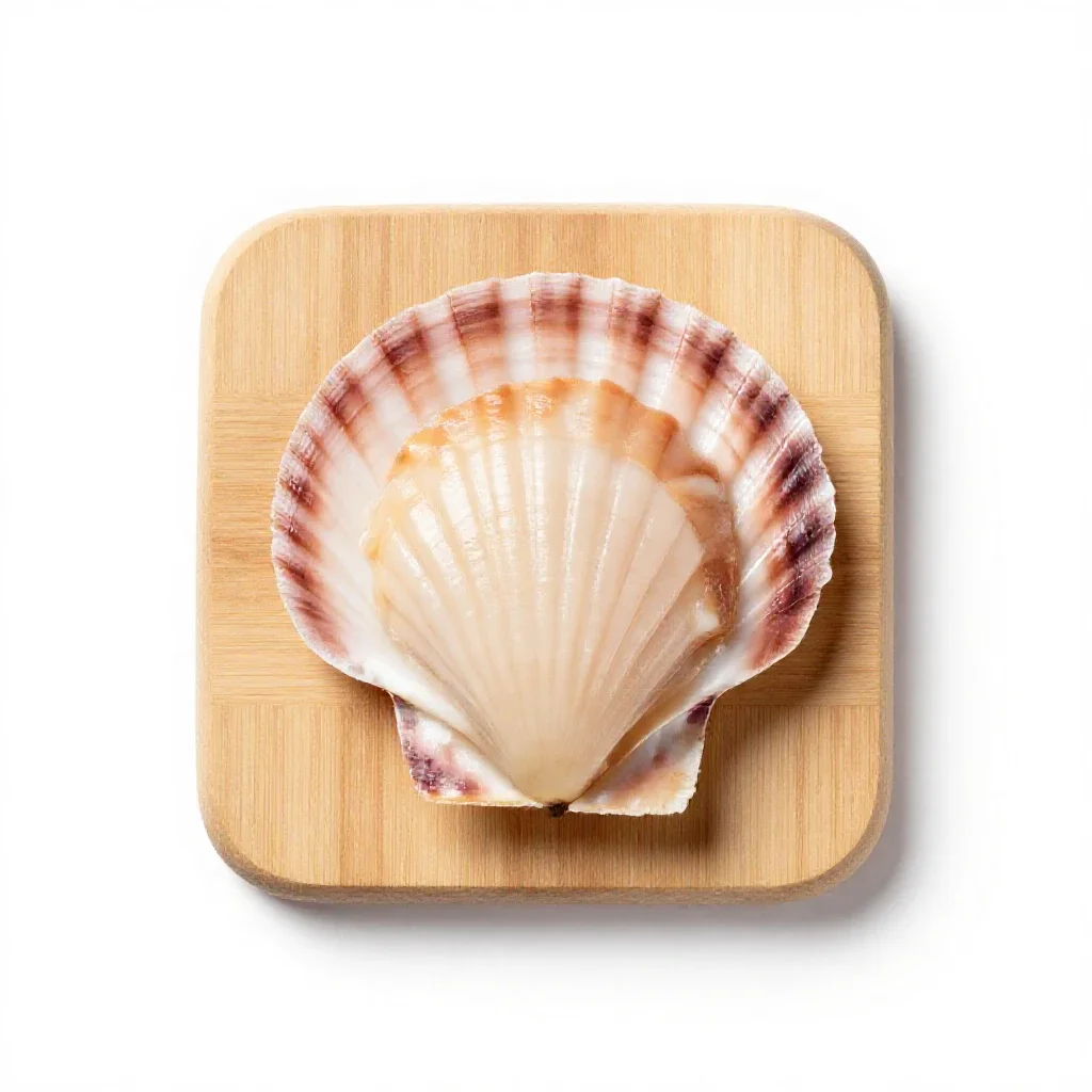 Scallopine isolated on a white background