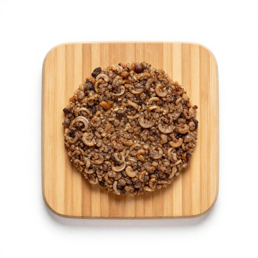 Scrapple isolated on a white background