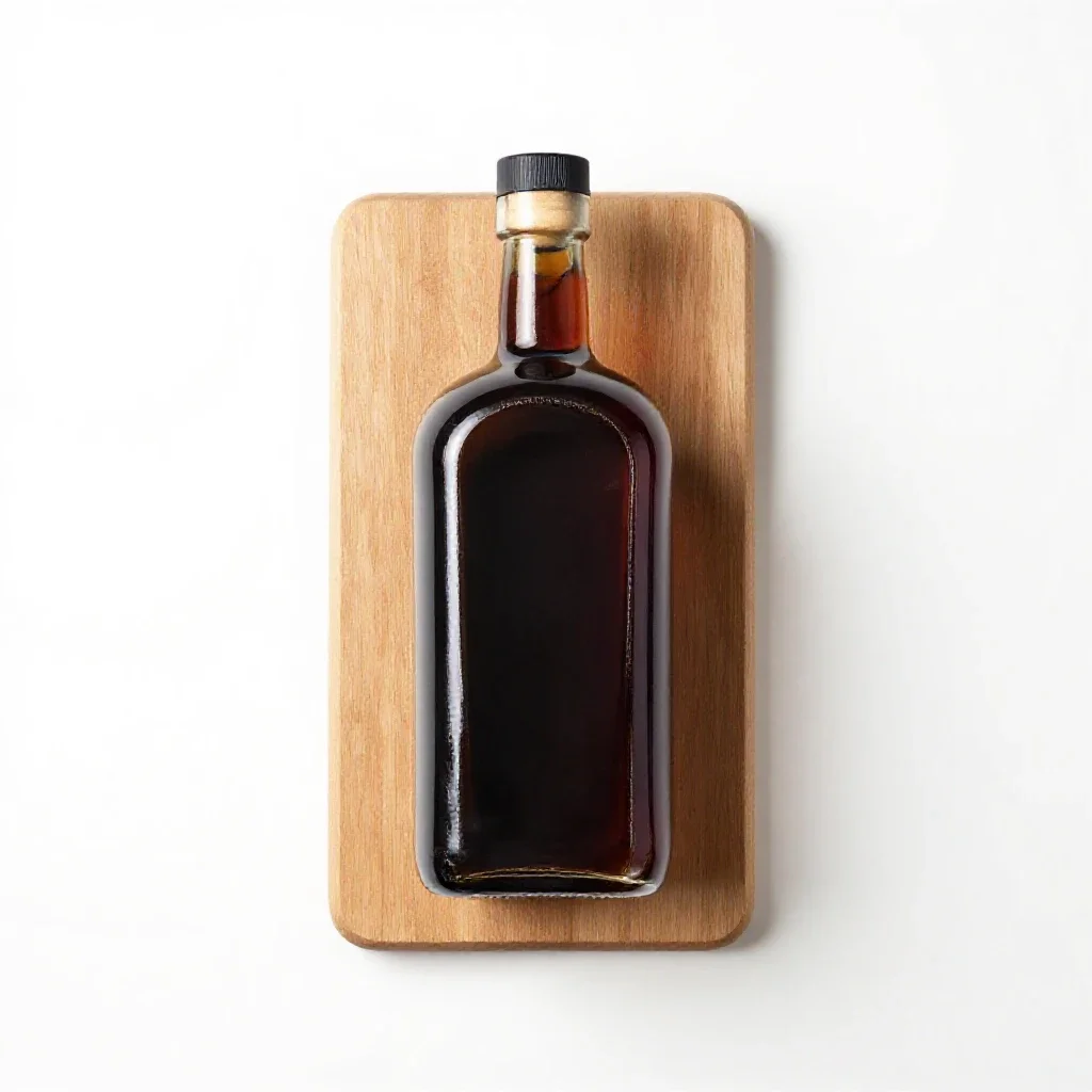 Sloe gin isolated on a white background