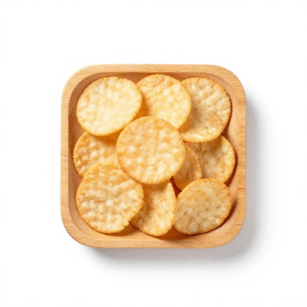 Snack food isolated on a white background