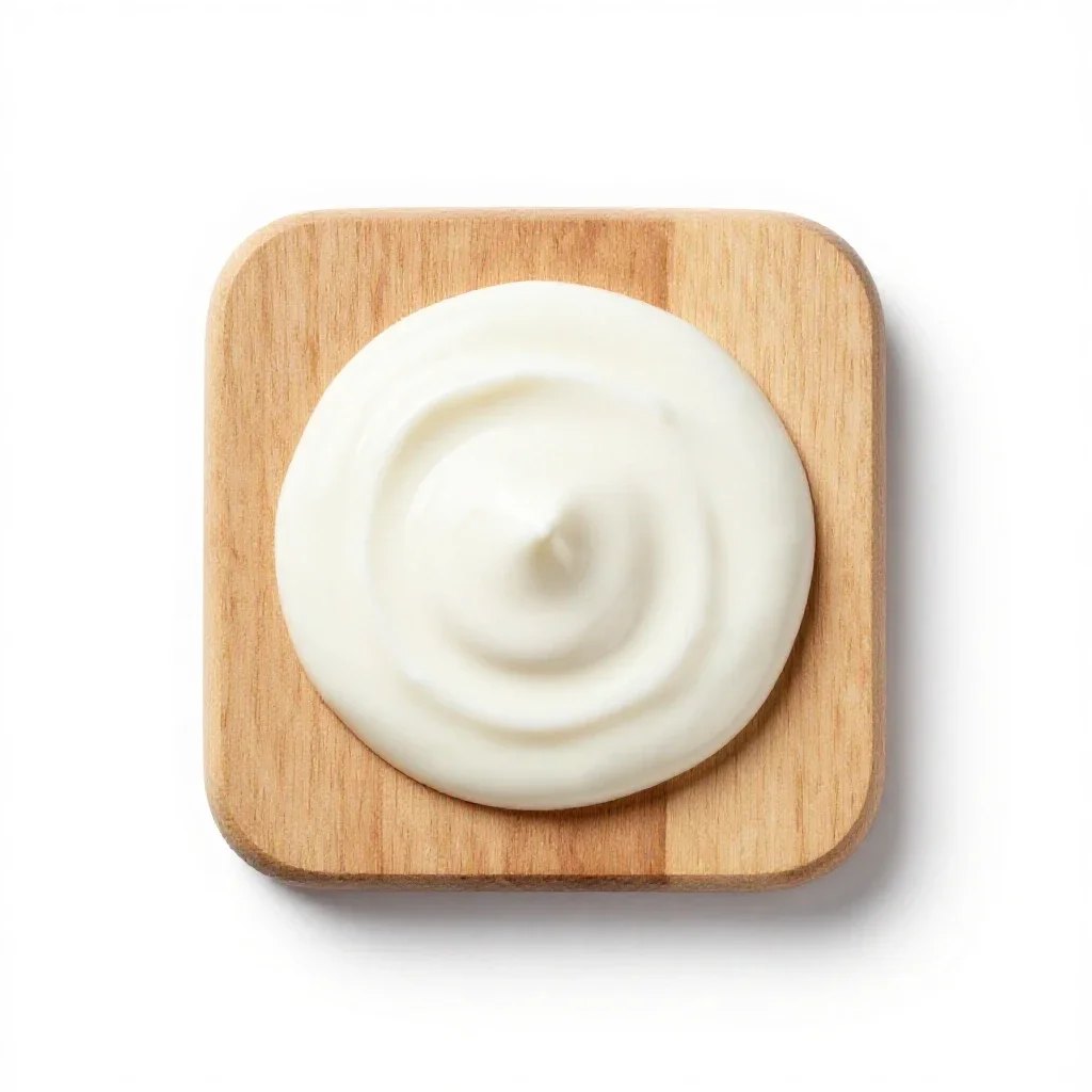 Sour milk isolated on a white background