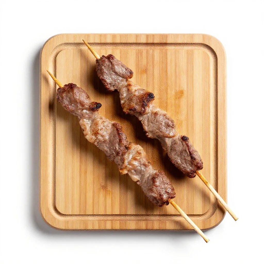Souvlaki isolated on a white background