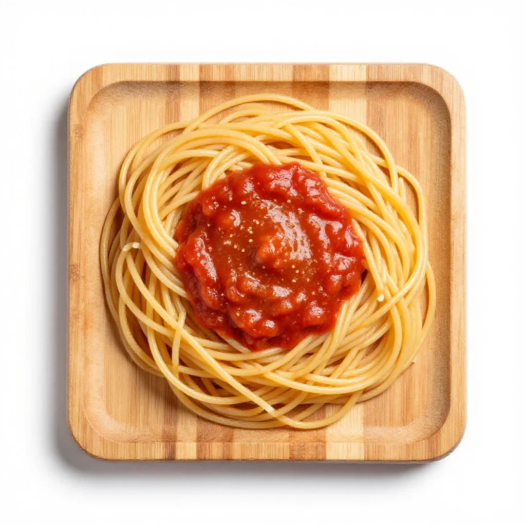 Spaghetti sauce isolated on a white background