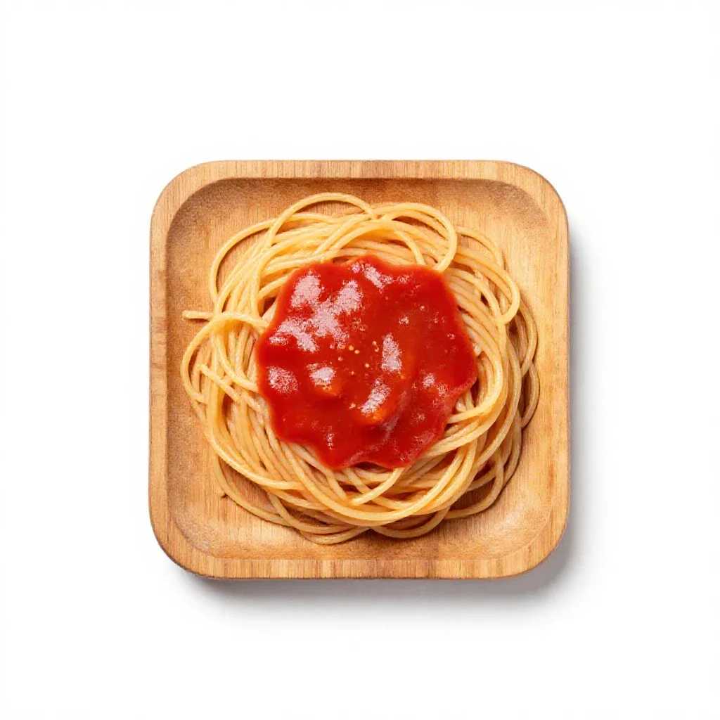 Spaghetti isolated on a white background