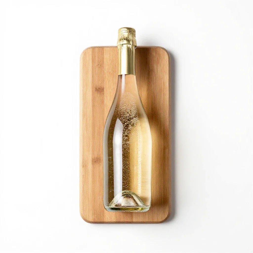 Sparkling wine isolated on a white background