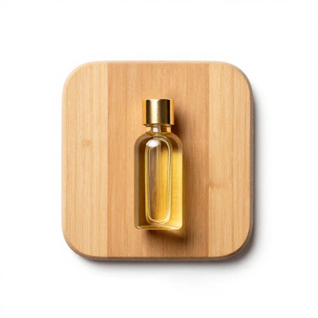 Spearmint oil isolated on a white background