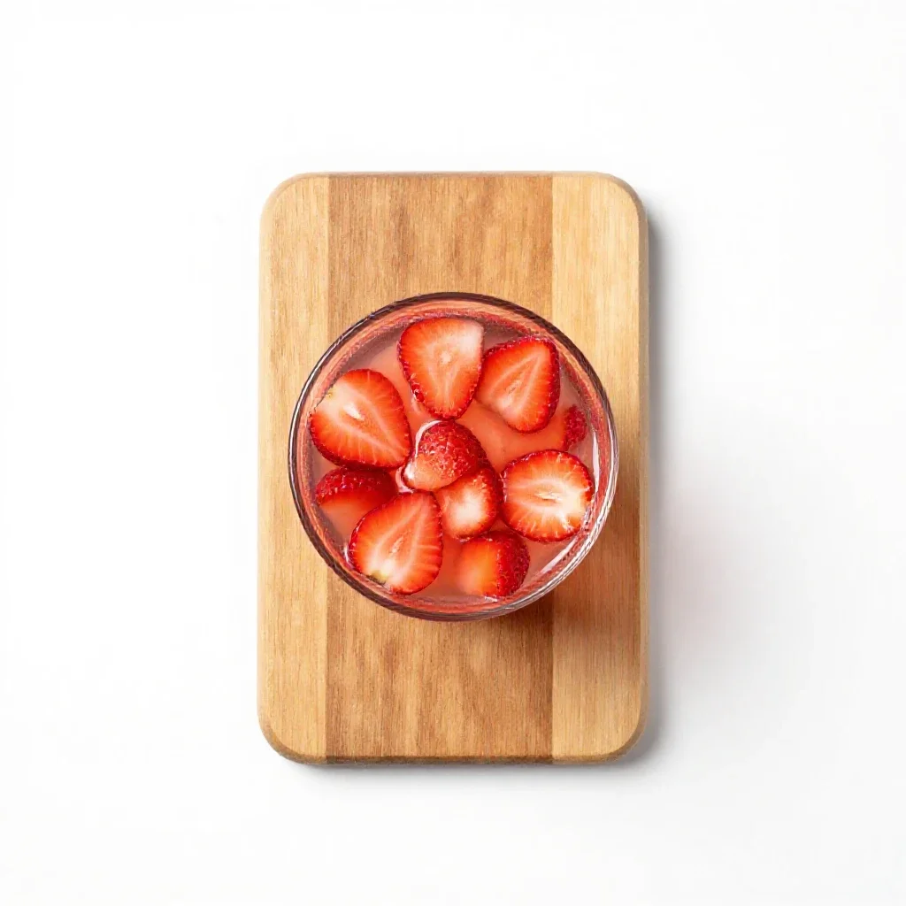 Strawberry daiquiri isolated on a white background
