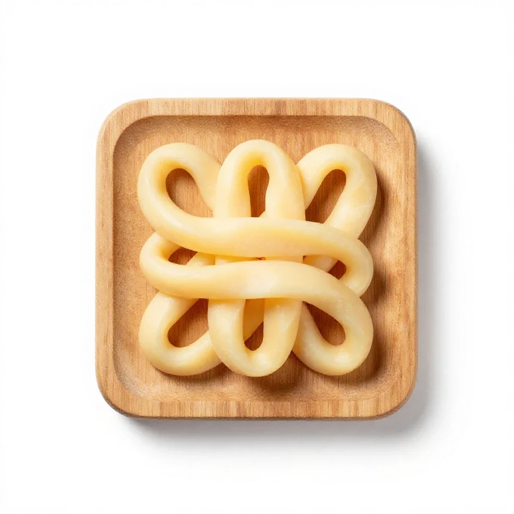 String cheese isolated on a white background