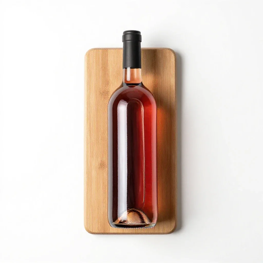 Table wine isolated on a white background
