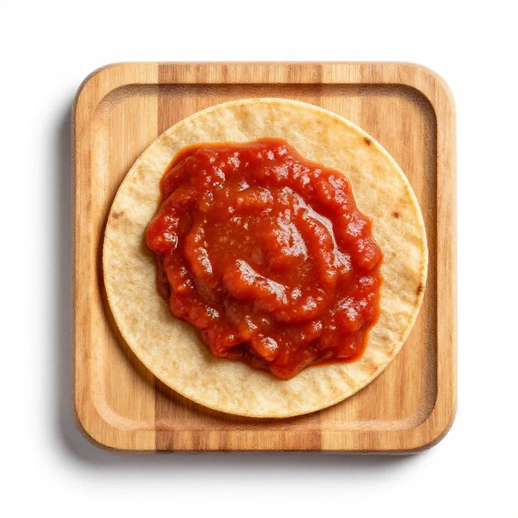 Taco sauce isolated on a white background