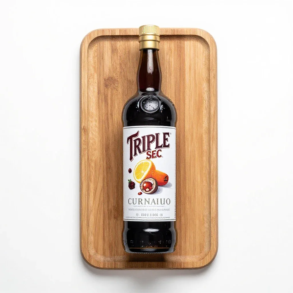 Triple sec isolated on a white background