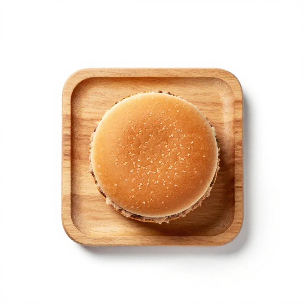 Tunaburger isolated on a white background