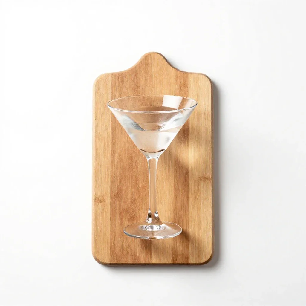 Vodka martini isolated on a white background