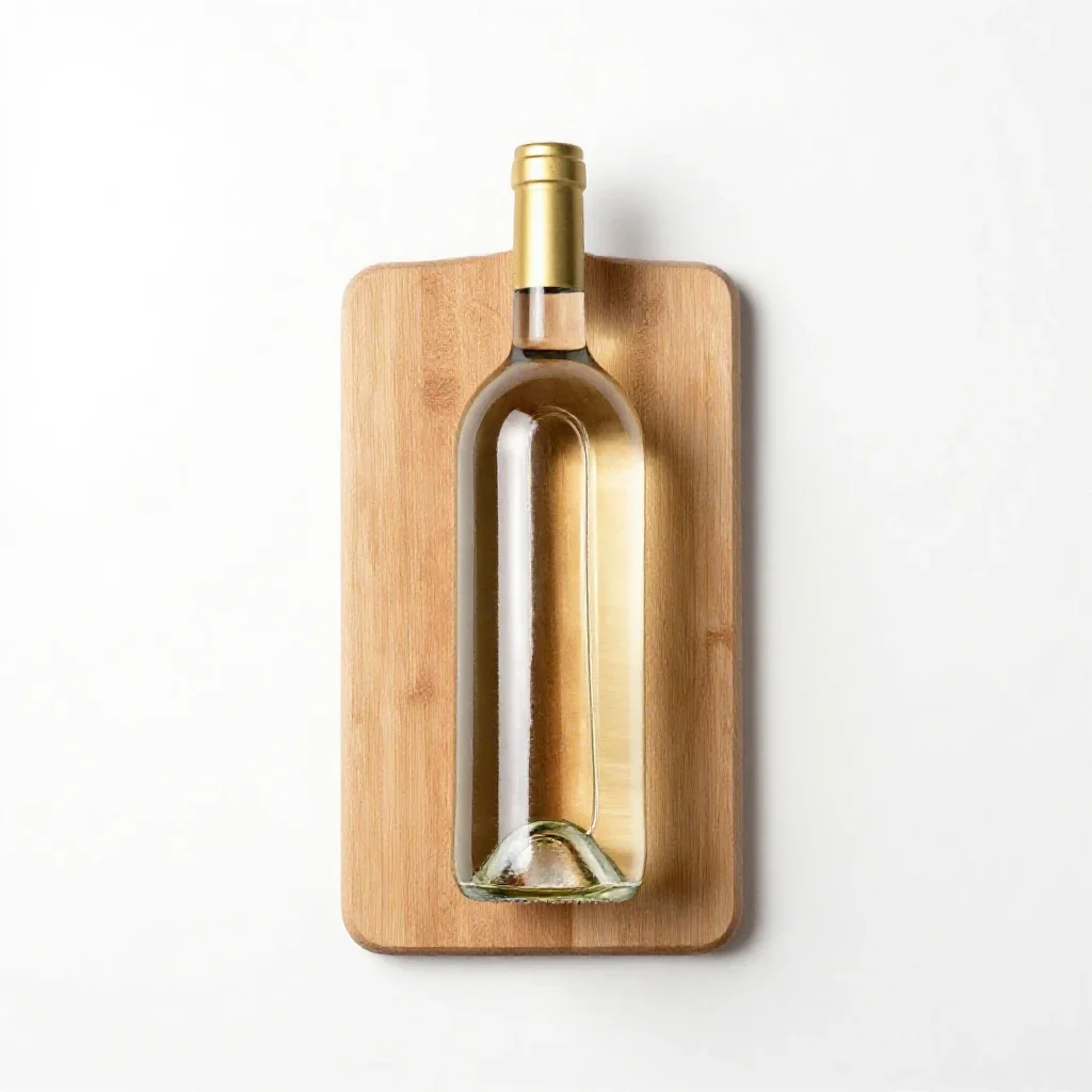 White wine isolated on a white background