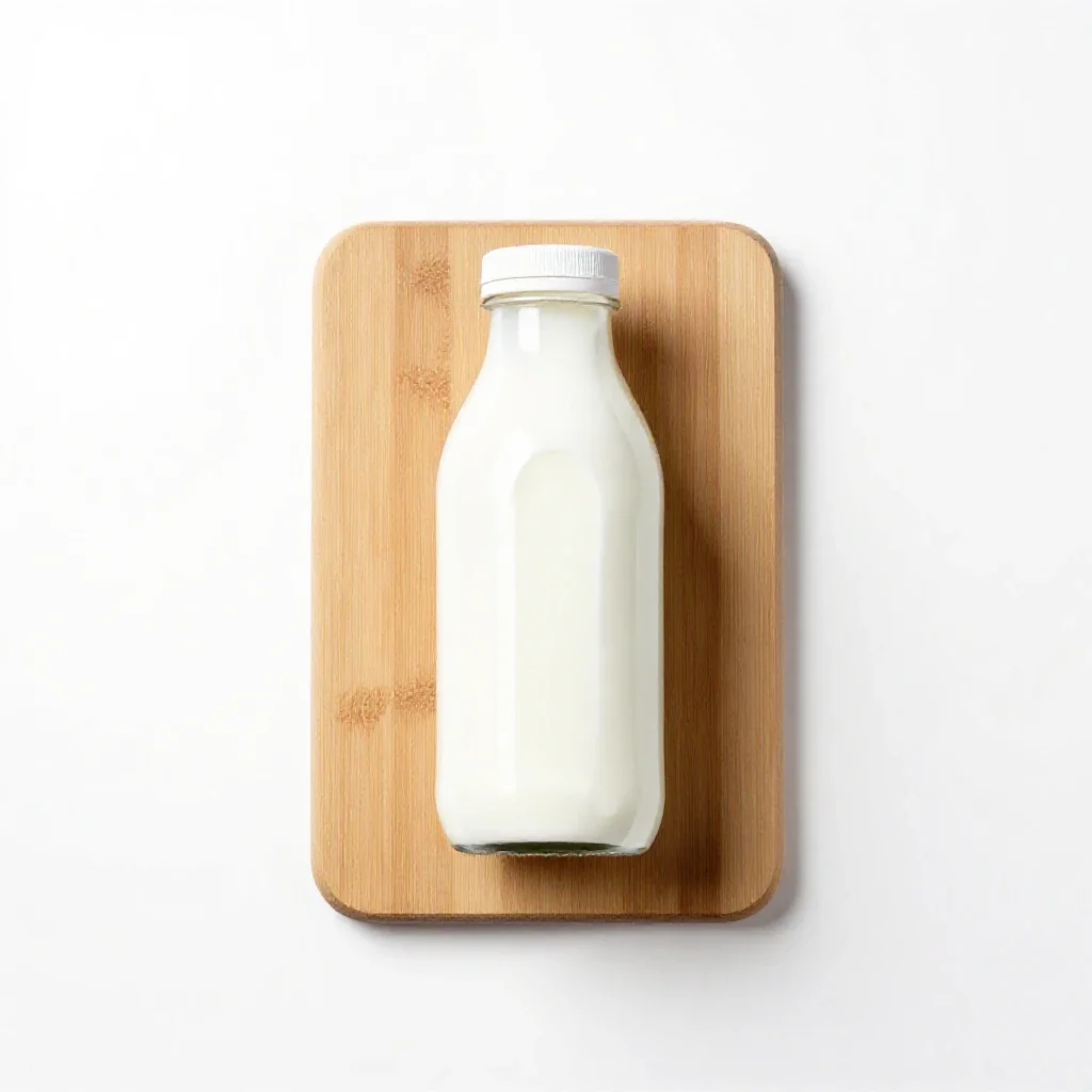 Whole milk isolated on a white background