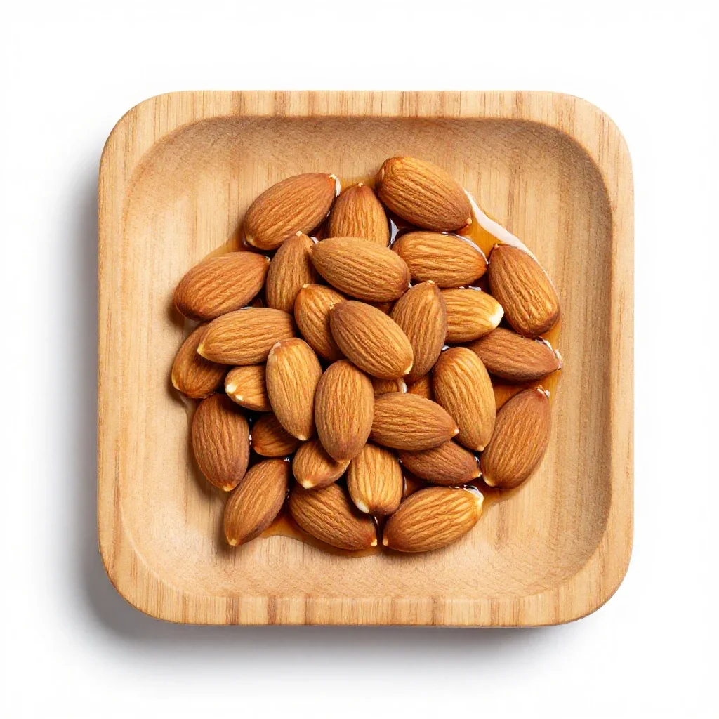 Almond extract isolated on a white background