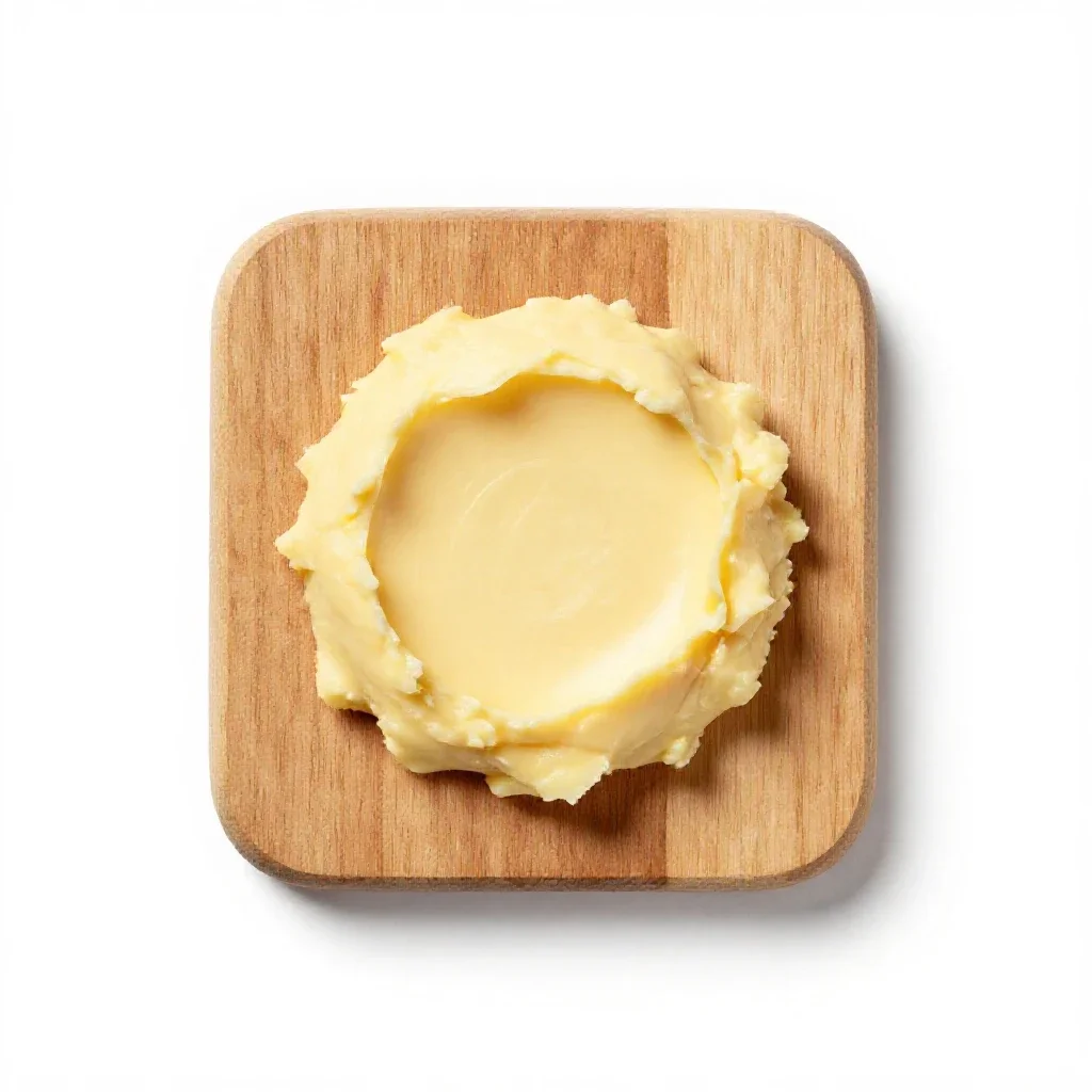 Anchovy butter isolated on a white background