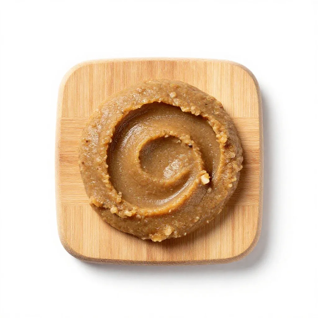 Anchovy paste isolated on a white background