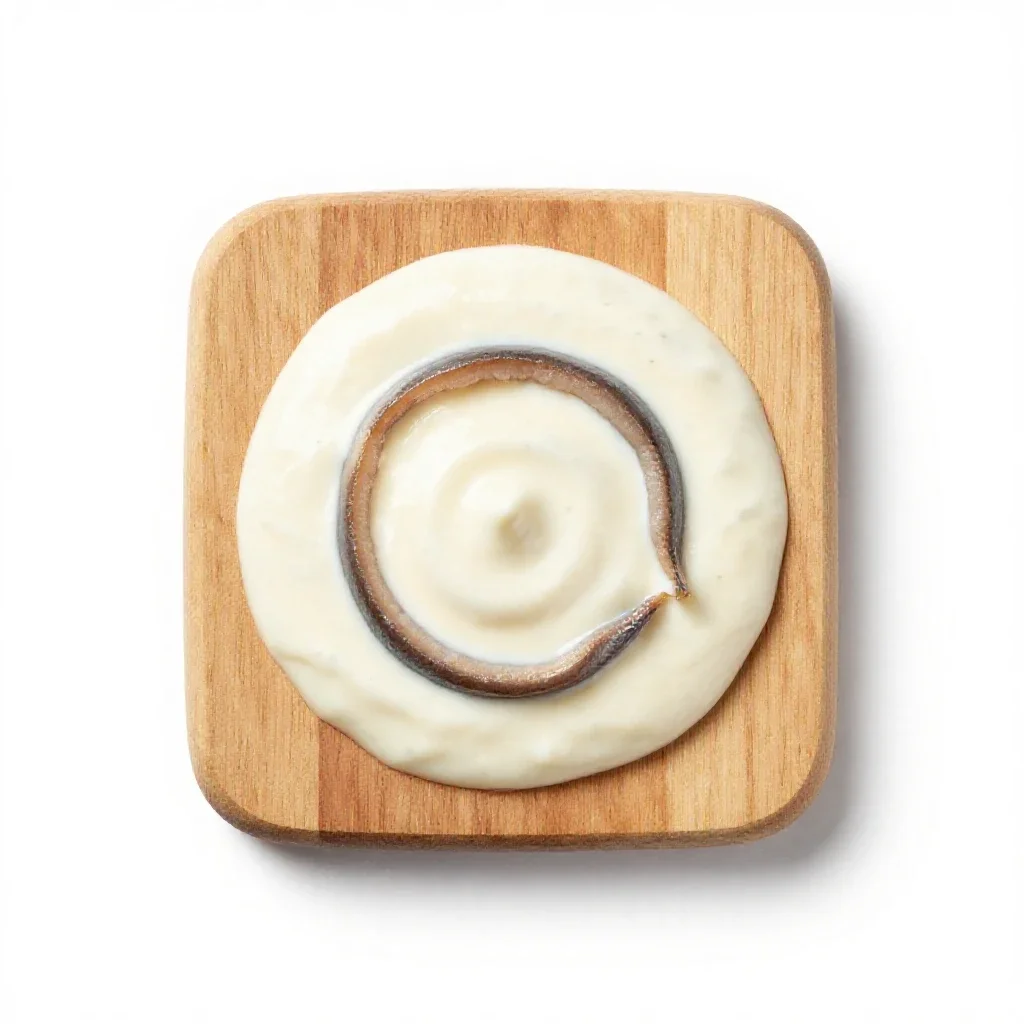 Anchovy sauce isolated on a white background
