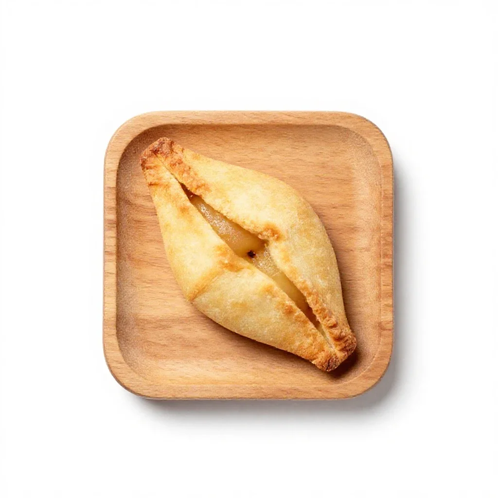 Apple turnover isolated on a white background