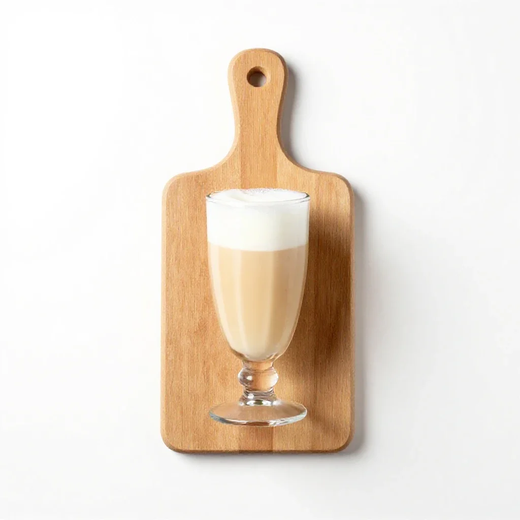 Egg cream isolated on a white background