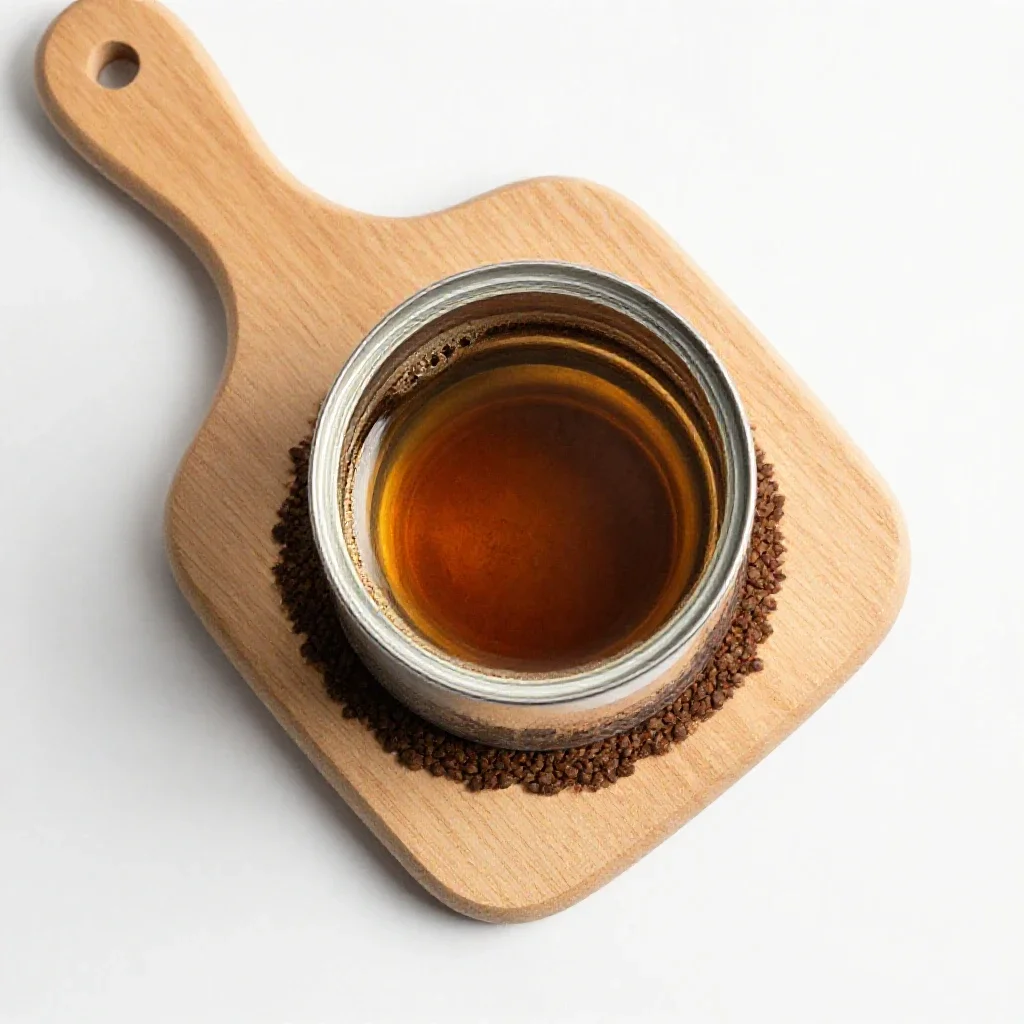 Instant coffee isolated on a white background