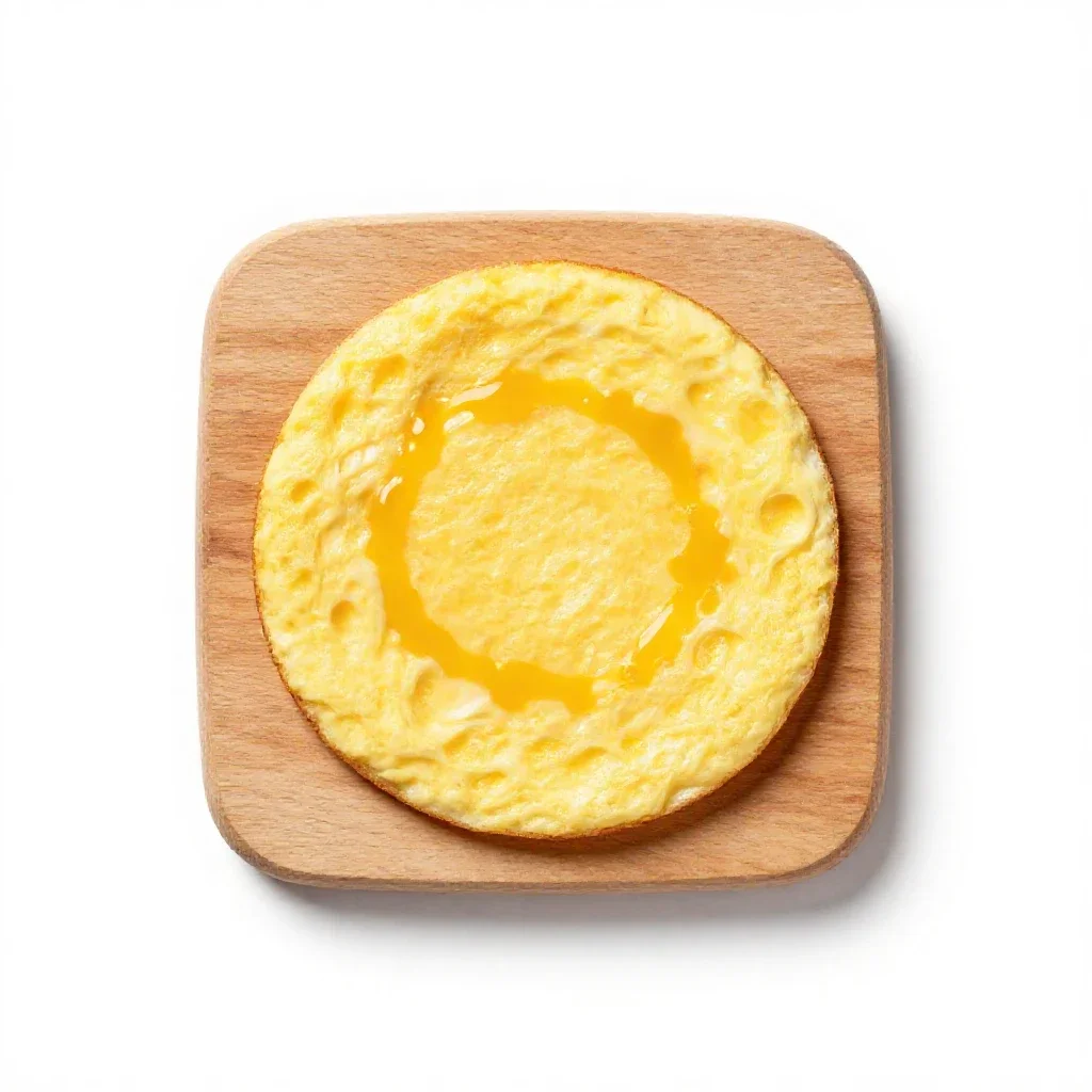 Omelet isolated on a white background