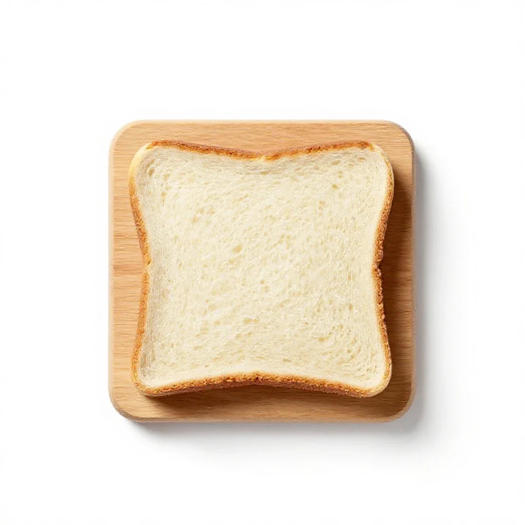 Open-face sandwich isolated on a white background