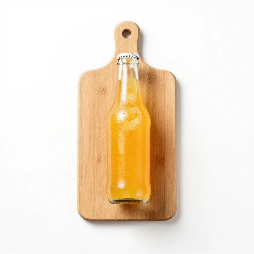 Orange soda isolated on a white background