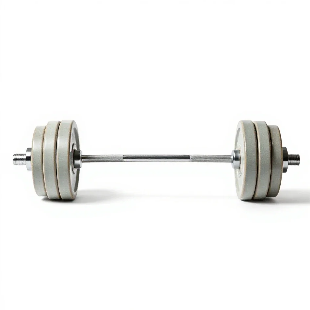 Barbell isolated on a white background