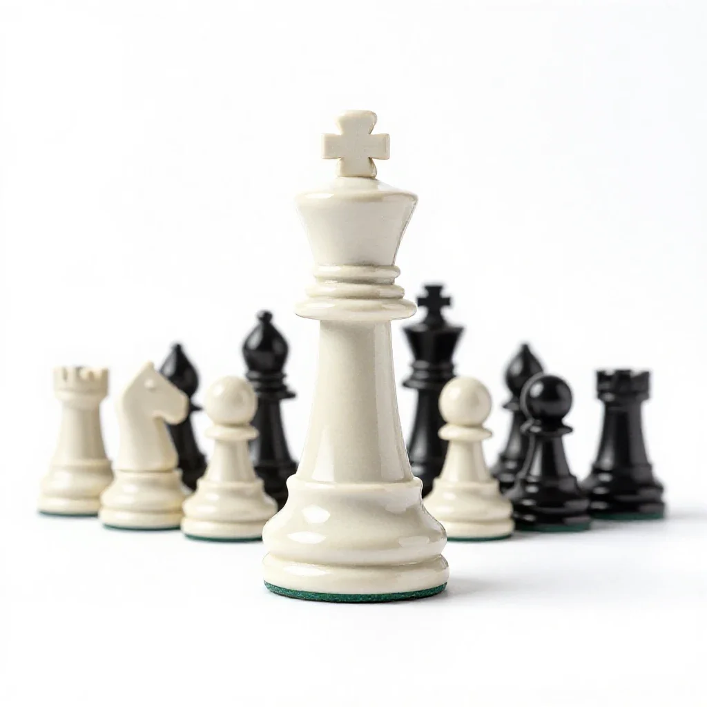Chessman isolated on a white background