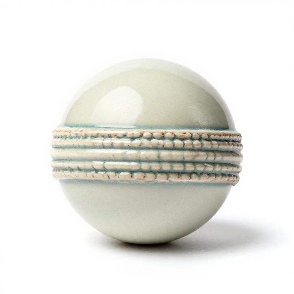 Cricket ball isolated on a white background