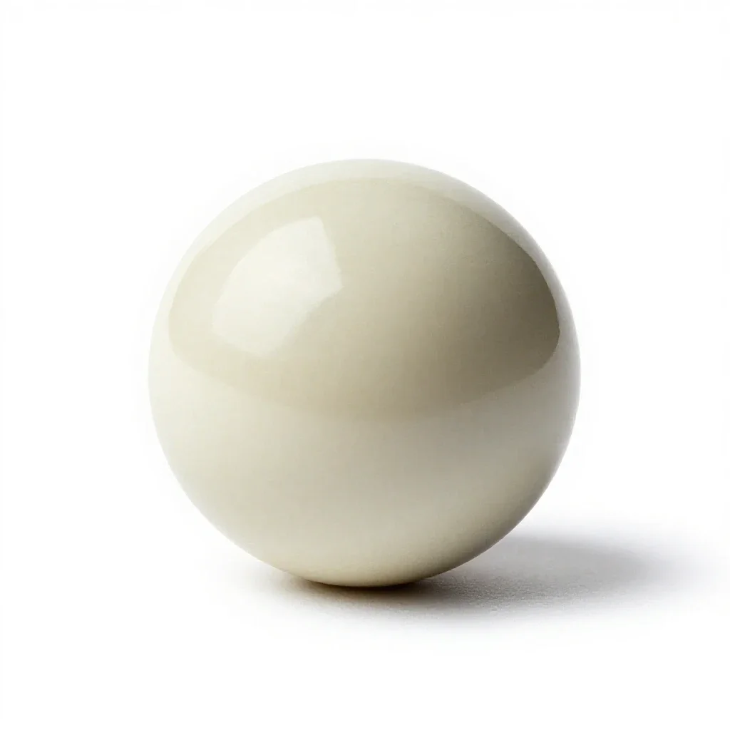 Cue ball isolated on a white background