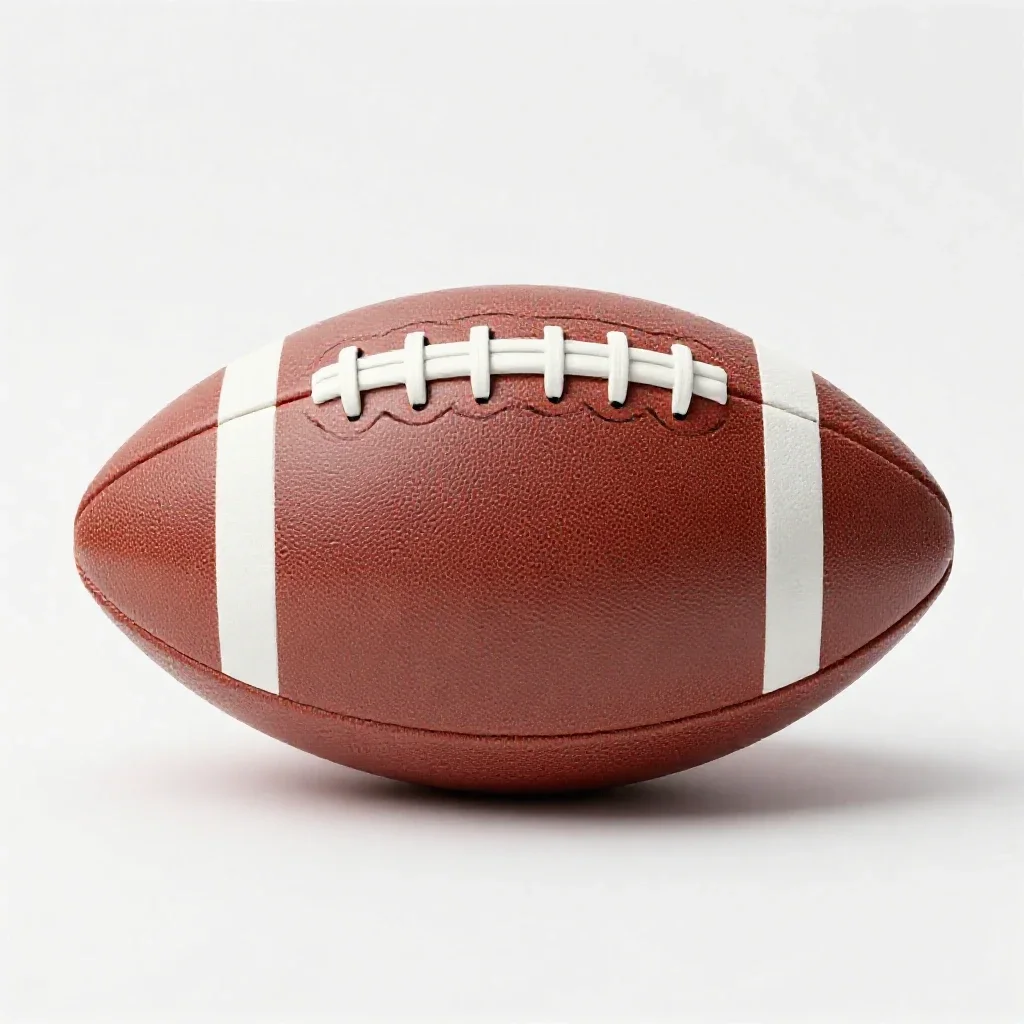 Football isolated on a white background