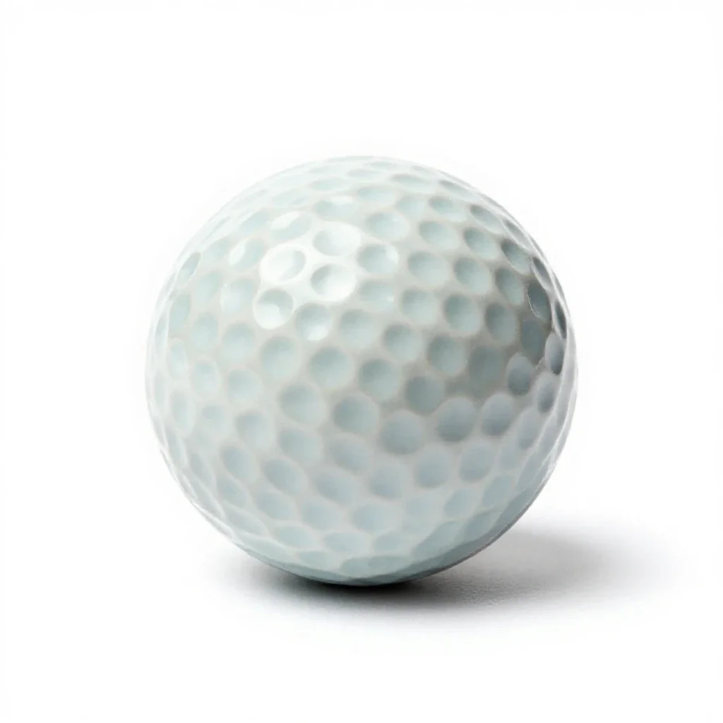 Golf ball isolated on a white background