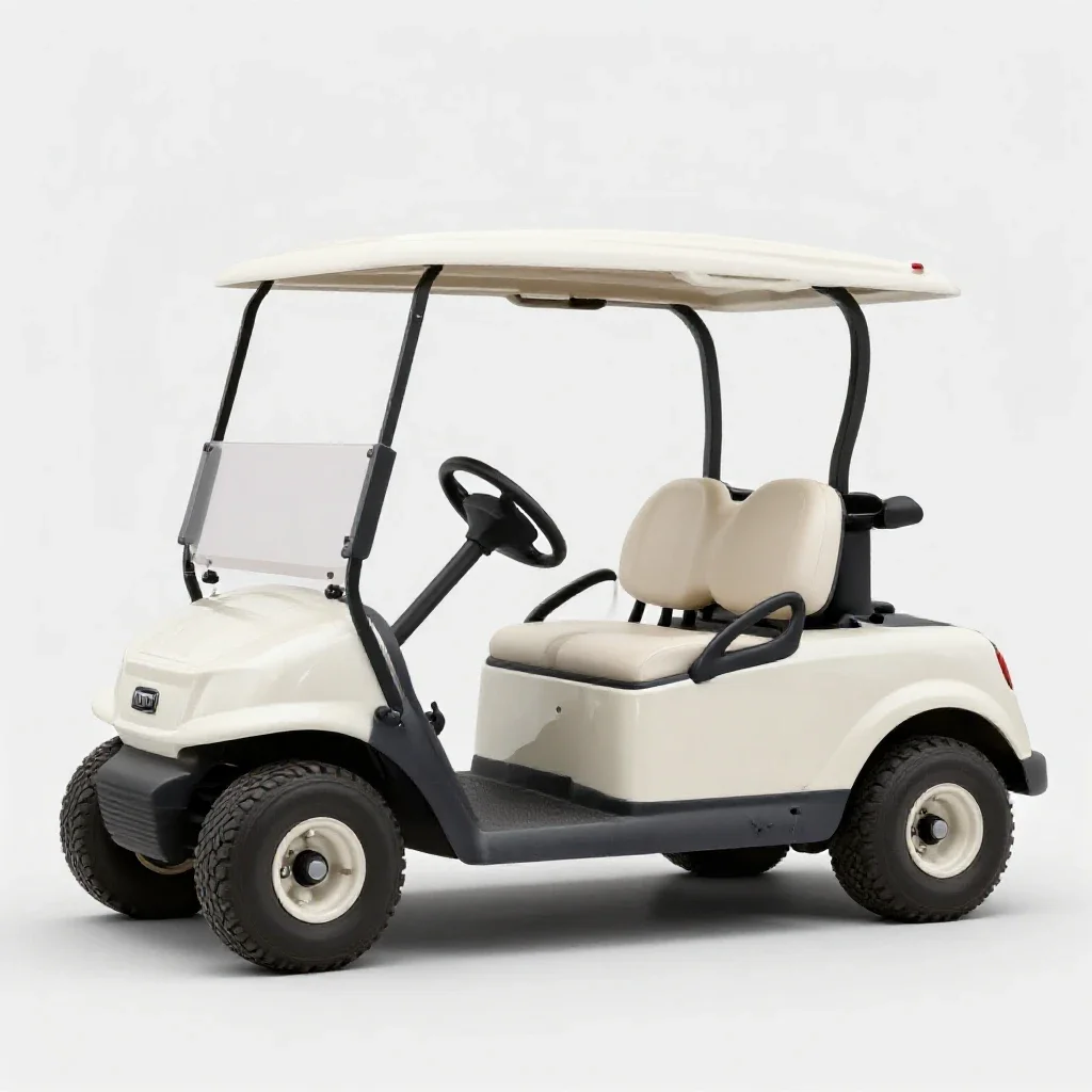 Golfcart isolated on a white background